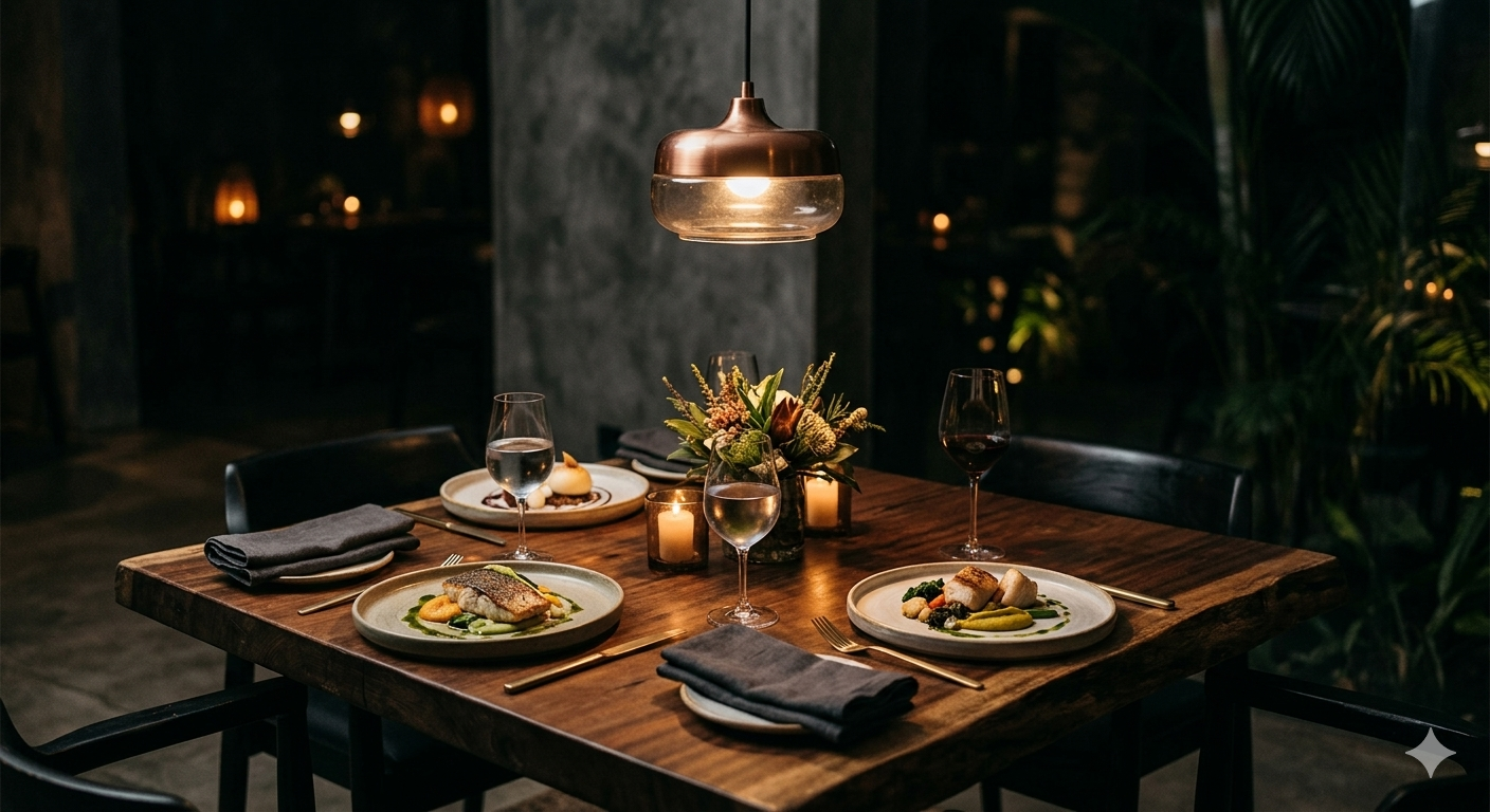 Private dining setup at Adé House