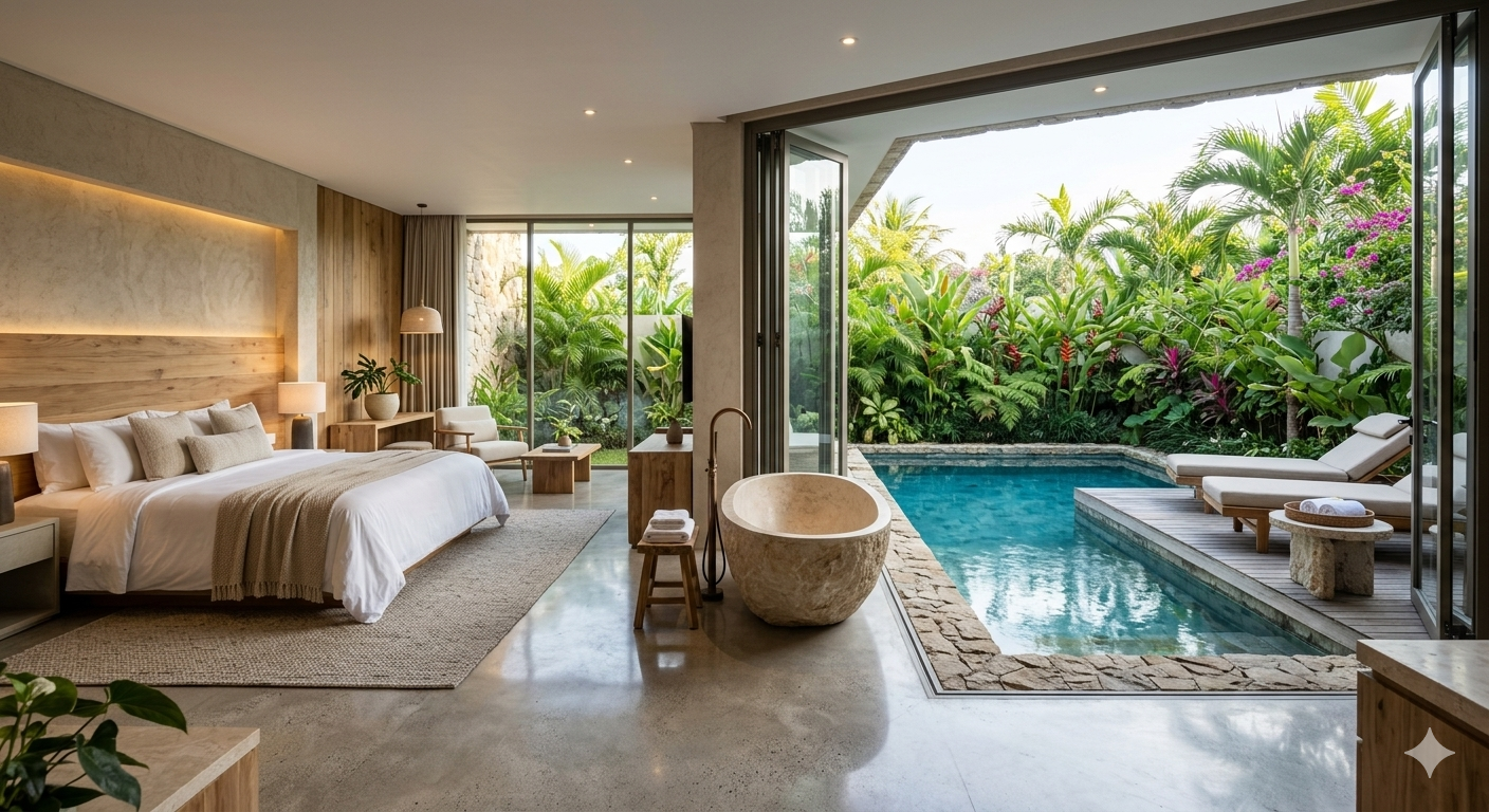 The Omi Suite  garden-facing with private plunge pool